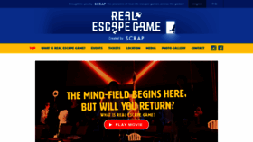 What Realescapegame.jp website looked like in 2018 (5 years ago)