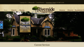 What Riversidefuneralhome.ca website looked like in 2018 (5 years ago)