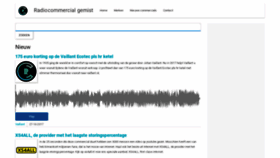 What Radiocommercialgemist.nl website looked like in 2018 (5 years ago)