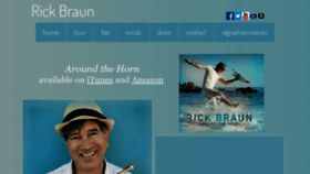 What Rickbraun.com website looked like in 2018 (5 years ago)