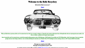 What Relicrecyclery.com website looked like in 2018 (5 years ago)
