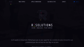 What Resolutions-paysdelaloire.fr website looked like in 2018 (5 years ago)