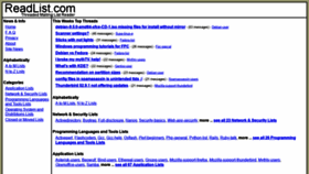 What Readlist.com website looked like in 2018 (5 years ago)
