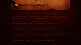 What Randomgroovybiblefacts.com website looked like in 2018 (5 years ago)
