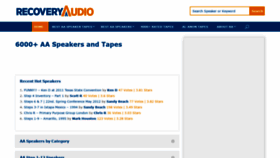 What Recoveryaudio.org website looked like in 2018 (5 years ago)
