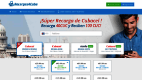 What Recargasacuba.com website looked like in 2018 (5 years ago)