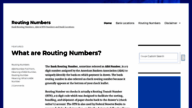 What Routingno.com website looked like in 2018 (5 years ago)