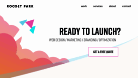 What Rocketpark.com website looked like in 2018 (5 years ago)