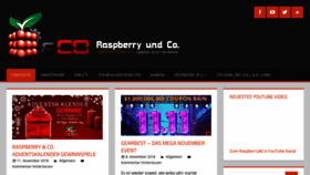 What Raspberryundco.de website looked like in 2018 (5 years ago)