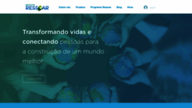 What Ressoar.org.br website looked like in 2018 (5 years ago)