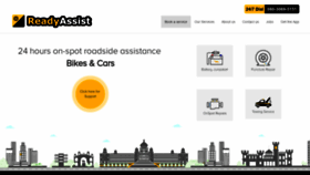 What Readyassist.in website looked like in 2018 (5 years ago)