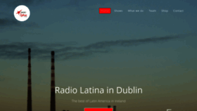 What Radiolatina.ie website looked like in 2018 (5 years ago)