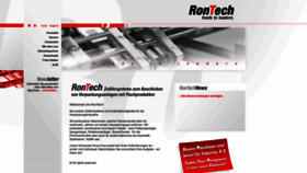 What Rontech.ch website looked like in 2018 (5 years ago)