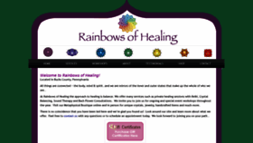 What Rainbowsofhealing.com website looked like in 2018 (5 years ago)