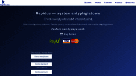 What Rapidus.org website looked like in 2018 (5 years ago)
