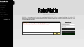 What Robomatic.ai website looked like in 2018 (5 years ago)