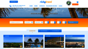 What Rickytravel.com website looked like in 2018 (5 years ago)