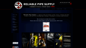 What Reliablepipe.com website looked like in 2018 (5 years ago)