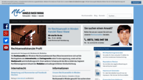What Rechtsanwaltskanzlei-warai.de website looked like in 2018 (5 years ago)