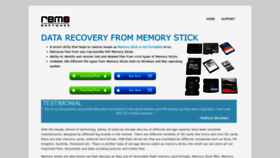 What Restorememorystick.com website looked like in 2018 (5 years ago)