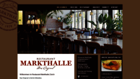 What Restaurant-markthalle.com website looked like in 2018 (5 years ago)