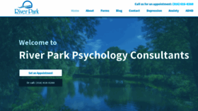What Riverparkpsych.com website looked like in 2018 (5 years ago)