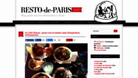 What Resto-de-paris.com website looked like in 2018 (7 years ago)