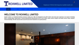 What Roxwell.com website looked like in 2018 (5 years ago)