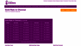 What Rates.goldenchennai.com website looked like in 2018 (5 years ago)