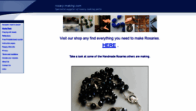 What Rosary-making.com website looked like in 2018 (5 years ago)