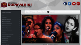 What Rupavahini.lk website looked like in 2018 (5 years ago)