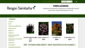 What Rengontaimitarha.fi website looked like in 2018 (5 years ago)