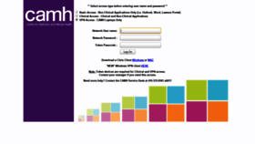 What Remote.camh.ca website looked like in 2018 (5 years ago)