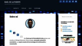 What Rauldelapuente.com website looked like in 2018 (5 years ago)