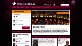 What Rombiljetter.se website looked like in 2018 (5 years ago)