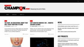 What Robotschampion.com website looked like in 2018 (6 years ago)