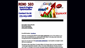 What Renoseo.com website looked like in 2018 (5 years ago)
