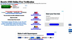 What Receivesmsverification.com website looked like in 2018 (5 years ago)