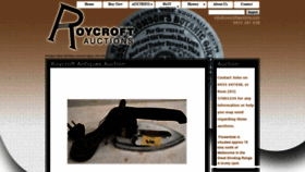 What Roycroftauctions.com website looked like in 2018 (5 years ago)