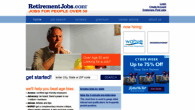What Retirementjobs.com website looked like in 2018 (5 years ago)