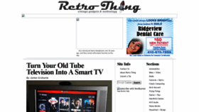 What Retrothing.com website looked like in 2018 (5 years ago)