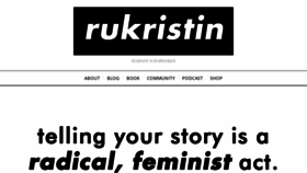 What Rukristin.com website looked like in 2018 (5 years ago)