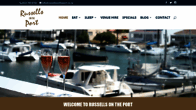 What Russellsontheport.co.za website looked like in 2018 (5 years ago)