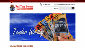 What Redtapebusters.com website looked like in 2018 (5 years ago)