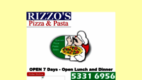 What Rizzopizza.com.au website looked like in 2018 (5 years ago)