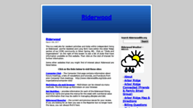 What Riderwoodlife.org website looked like in 2018 (5 years ago)