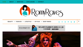 What Romyraves.com website looked like in 2018 (5 years ago)