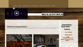 What Regalguesthouse.co.za website looked like in 2018 (5 years ago)
