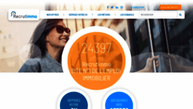What Recrutimmo.com website looked like in 2018 (5 years ago)