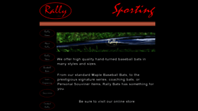 What Rallybats.com website looked like in 2018 (5 years ago)